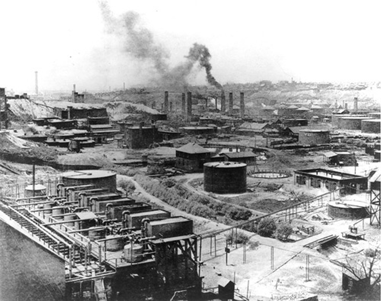 Первый нефтеперерабатывающий завод компании Standard Oil, г. Кливленд, штат Огайо, США, 1899 г.