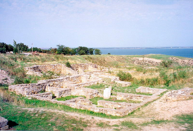 Вид одного из раскопов в древнем городе Ольвия, Николаевская область, Украина